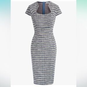Grace Karin Pencil Tweed Cap Sleeve Midi Dress NWT